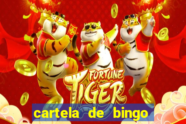 cartela de bingo pra imprimir